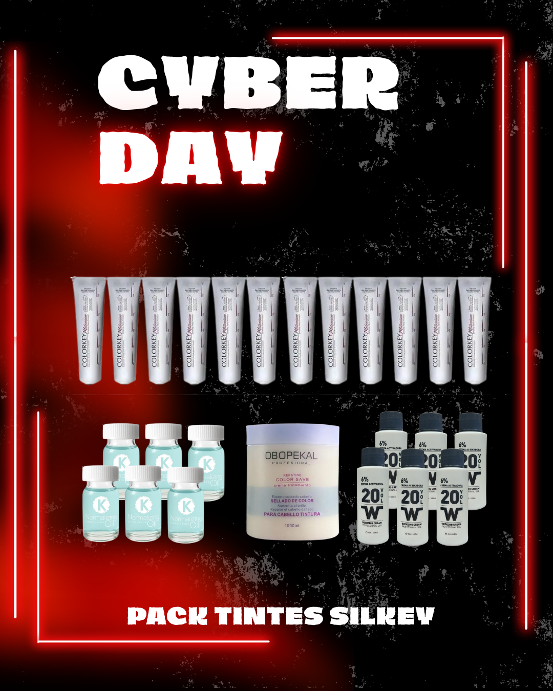 PACK PROFESIONAL TINTES SILKEY – CYBER DAY