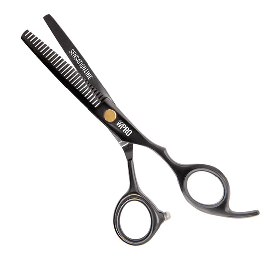 TIJERA ESCULPIDORA WPRO SENSATION LINE GOLD TOUCH 7030S BLACK