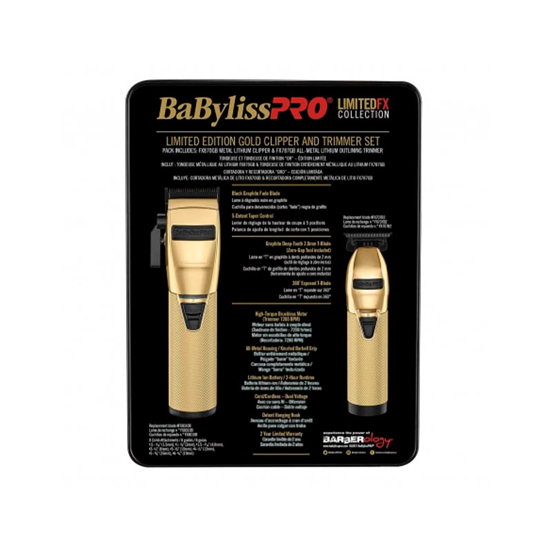 PACK BABYLISS CLIPPER + TRIMMER GOLD