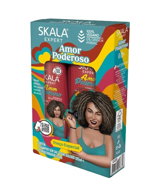 KIT SHAMPOO/ACOND AMOR PODEROSO 650ML SKALA