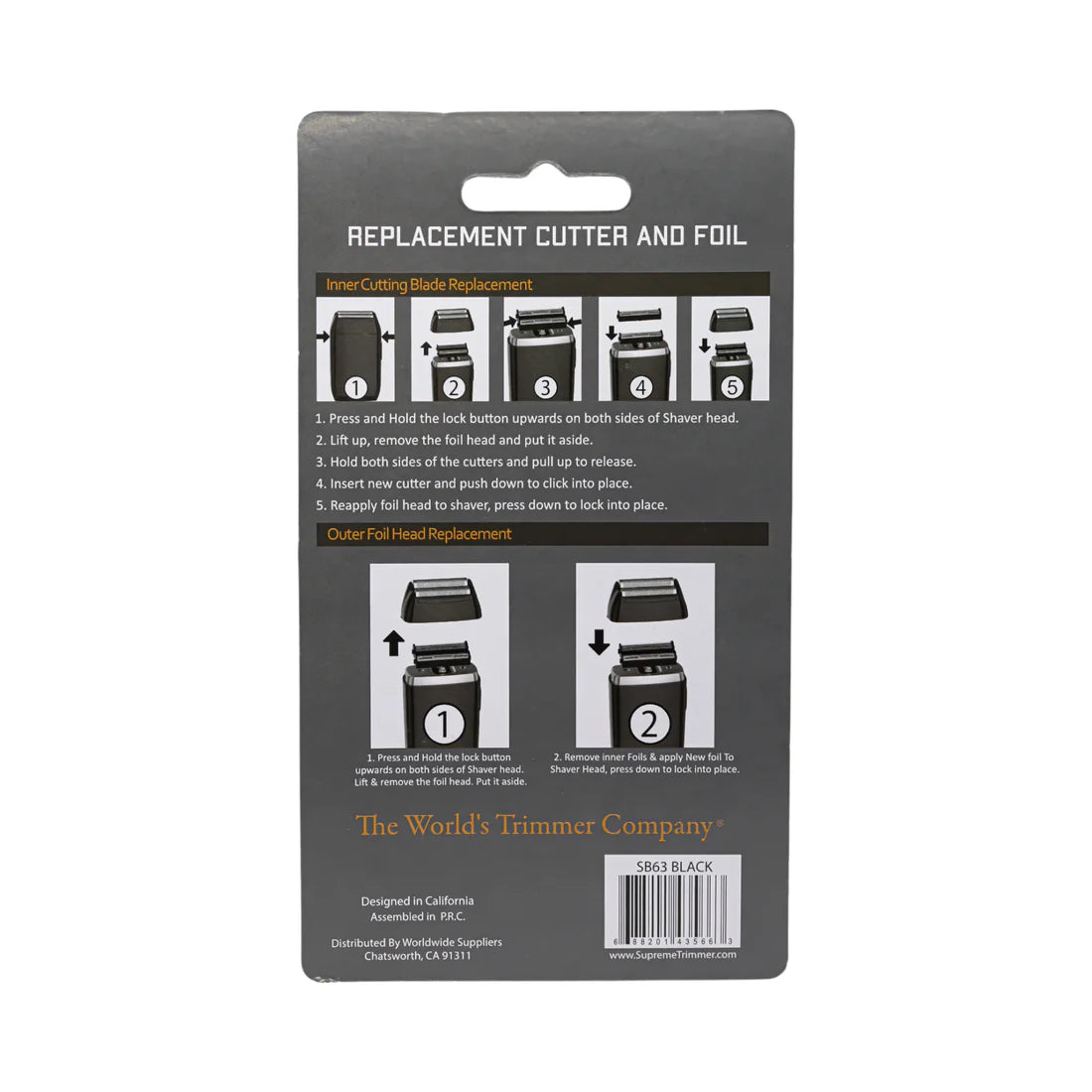 ST REPUESTO ORIGINAL SHAVER CRUNCH BLACK