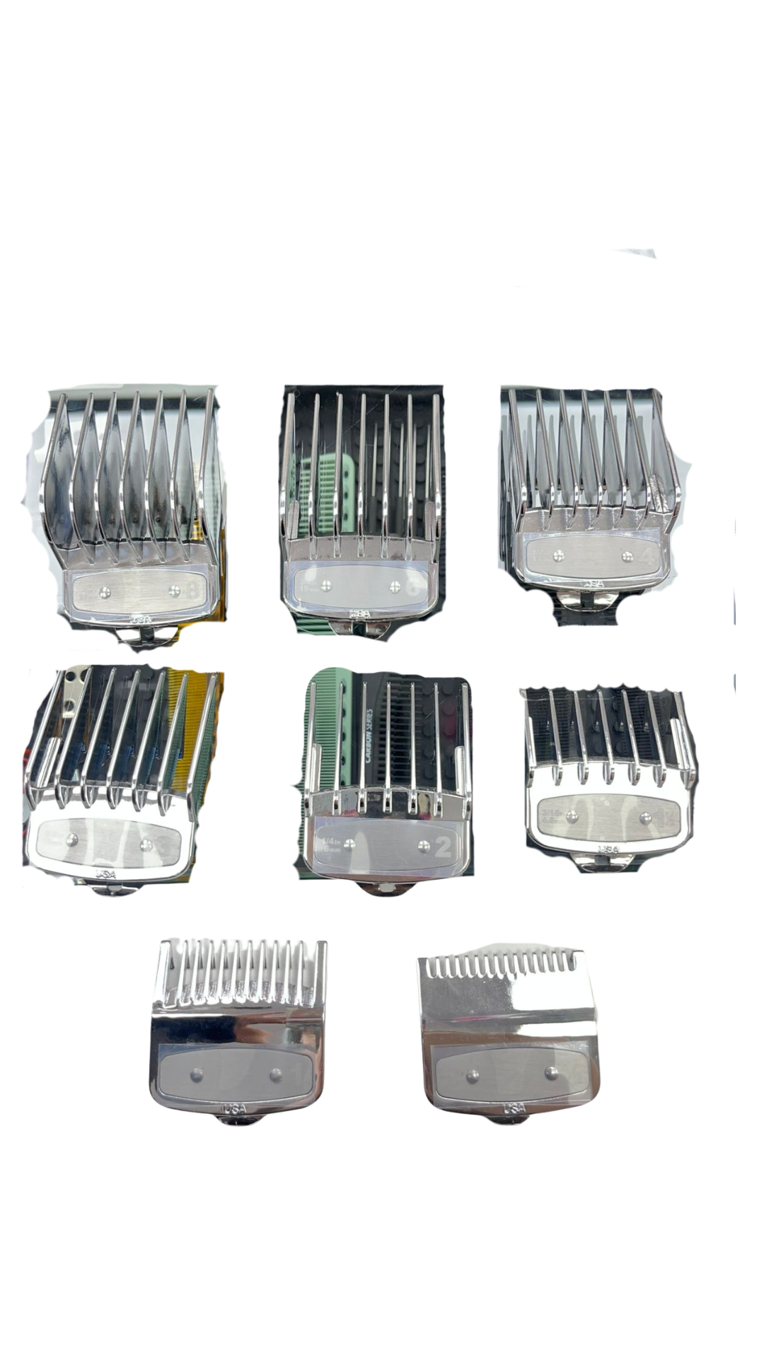 SET PEINES X8 SILVER ALTERNATIVO