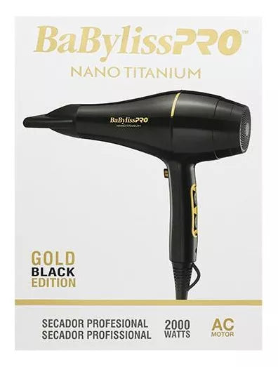 SECADOR BABYLISS NANO TITANIUM GOLD