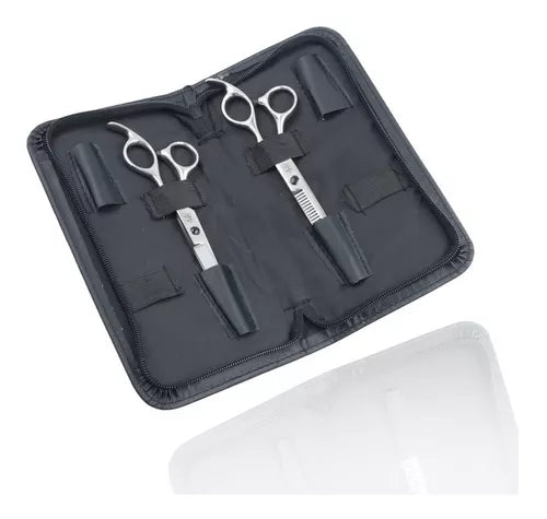 SET TIJERA PLATEADO MATTE 5.5´´
