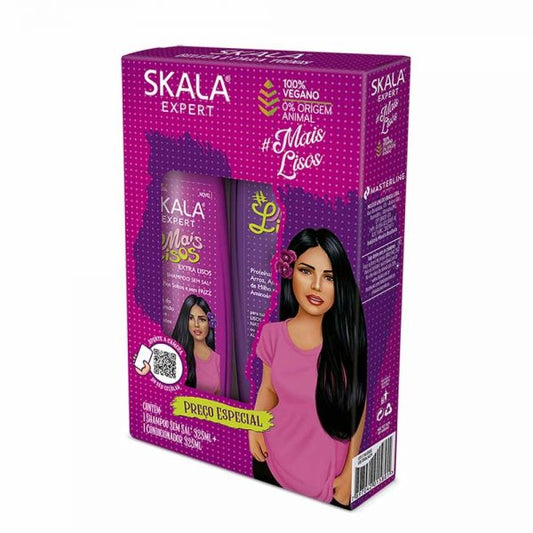 KIT SHAMPOO/ACOND MAIS LISOS 650ML SKALA