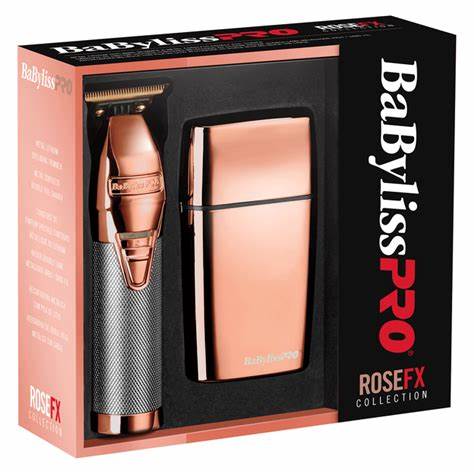 PACK BABYLISS TRIMMER + SHAVER ROSE GOLD FX