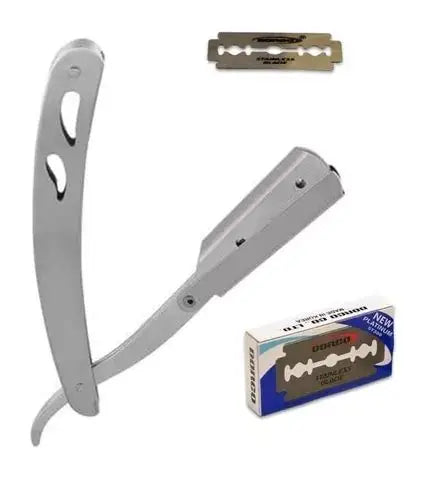 PORTA NAVAJA PLATEADO