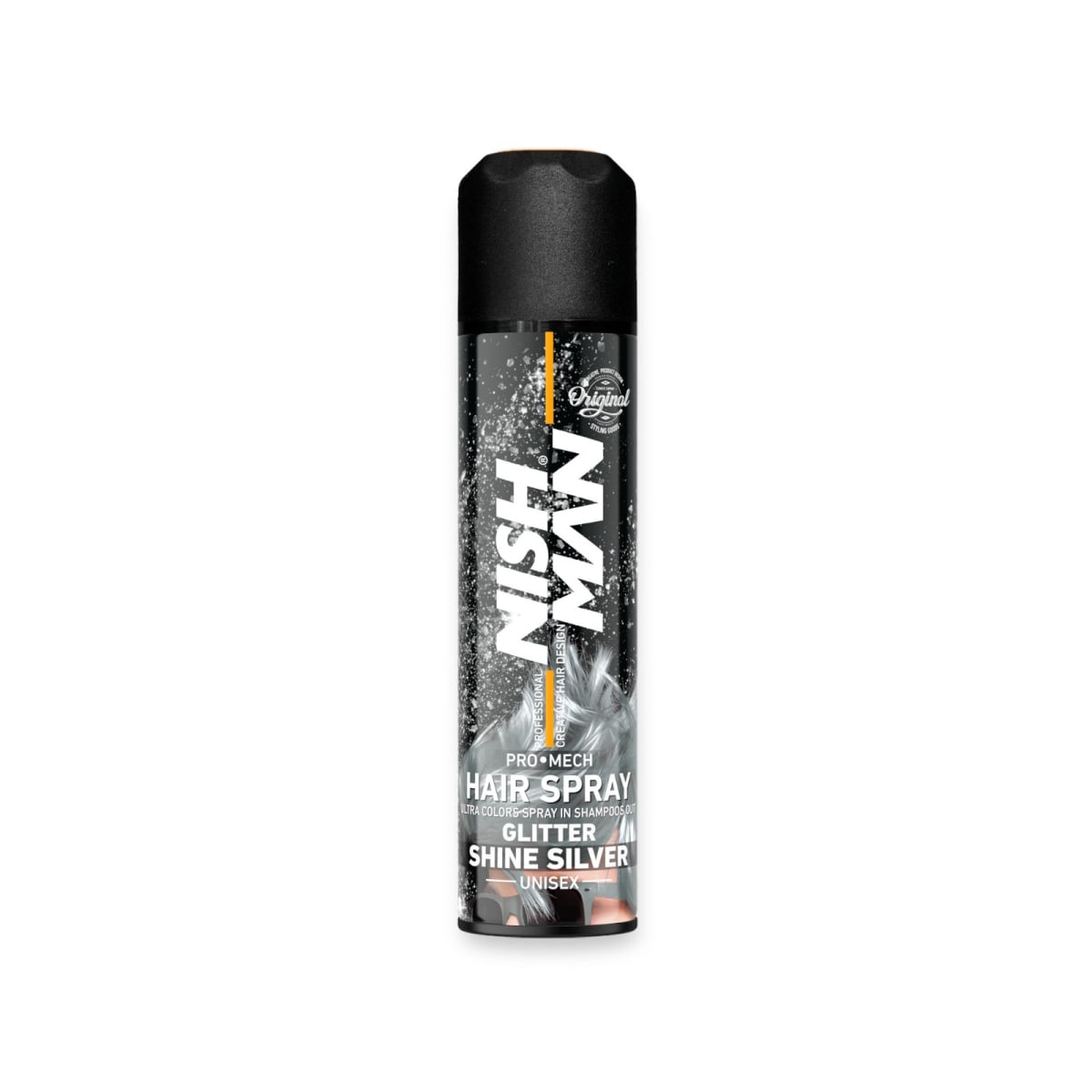 TINTE EN SPRAY NISHMAN GLITTER SILVER