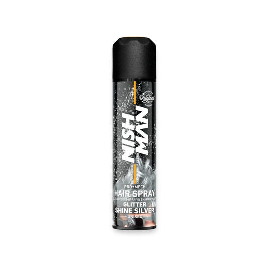 TINTE EN SPRAY NISHMAN GLITTER SILVER