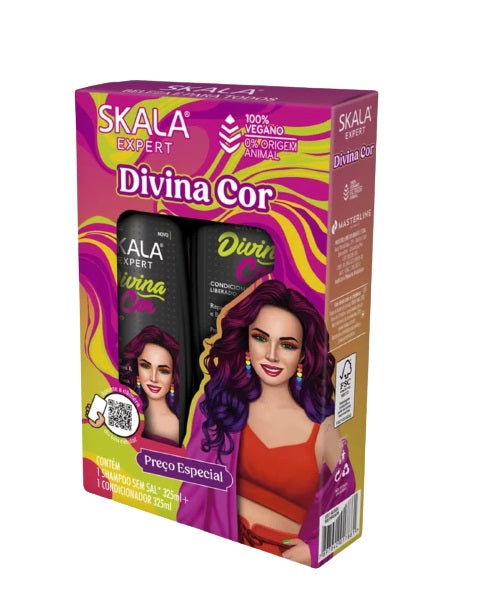 KIT SHAMPOO/ACOND DIVINA COR 650ML SKALA