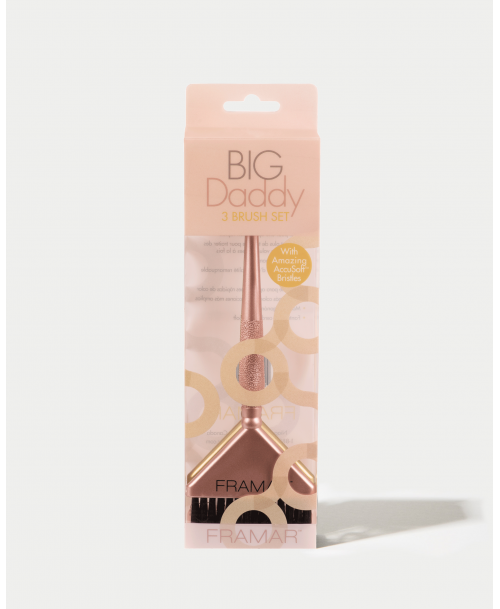 BIG DADDY METALLIC BRUSH SET 3 PACK