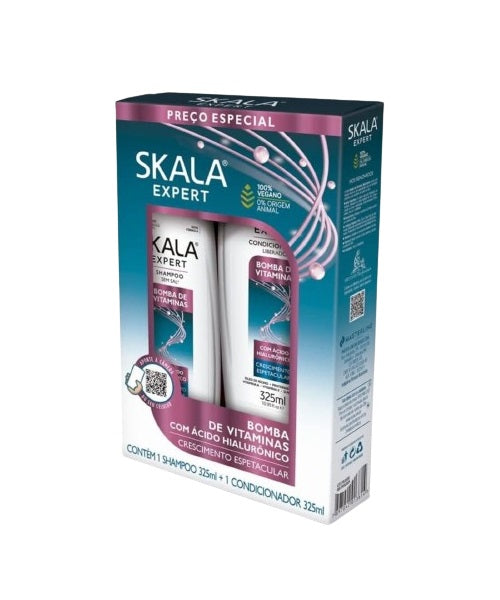 KIT SHAMPOO/ACONDICIONADOR S.O.S VITAMINAS 650ML SKALA