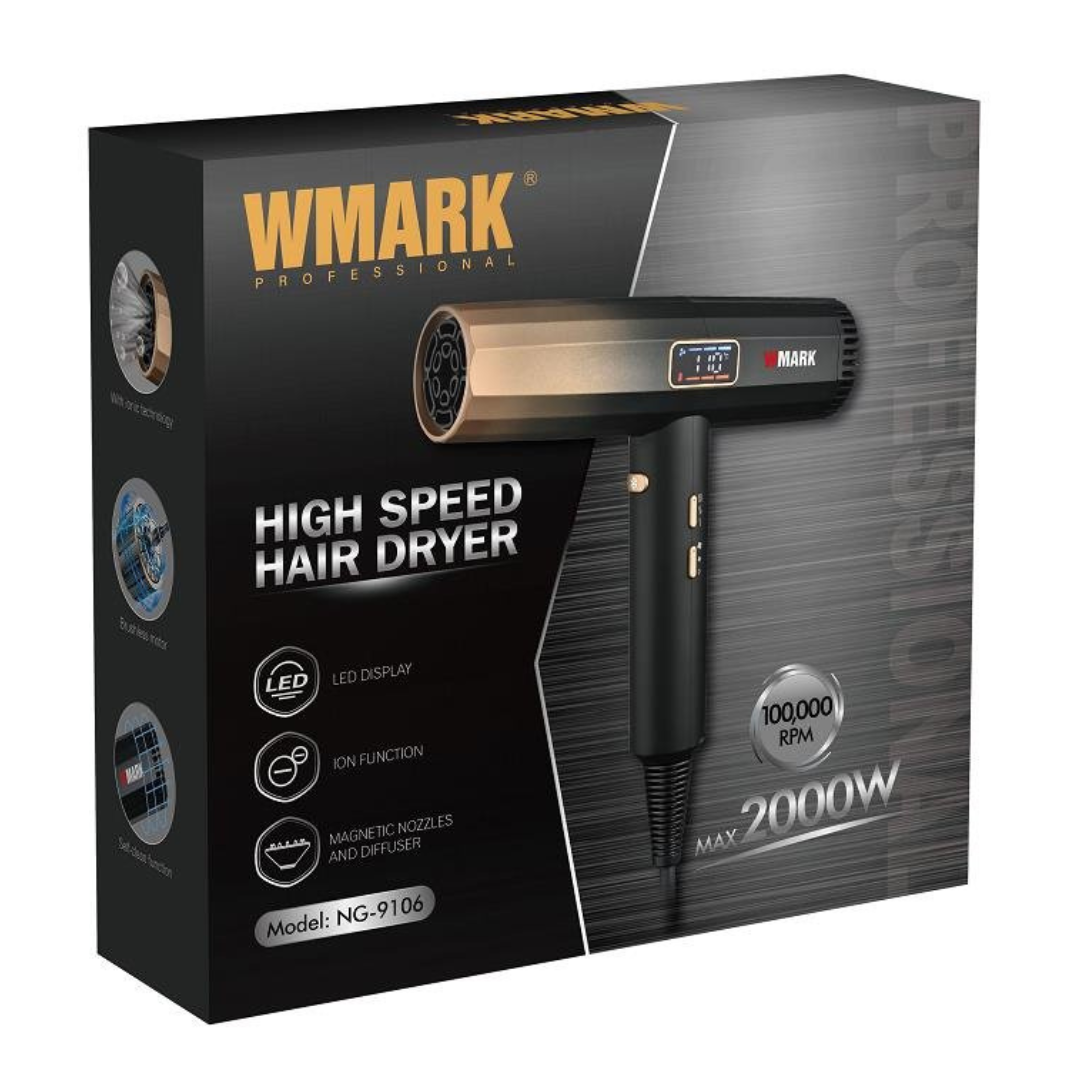 SECADOR HIGH SPEED HAIR DRYER WMARK NG-9106