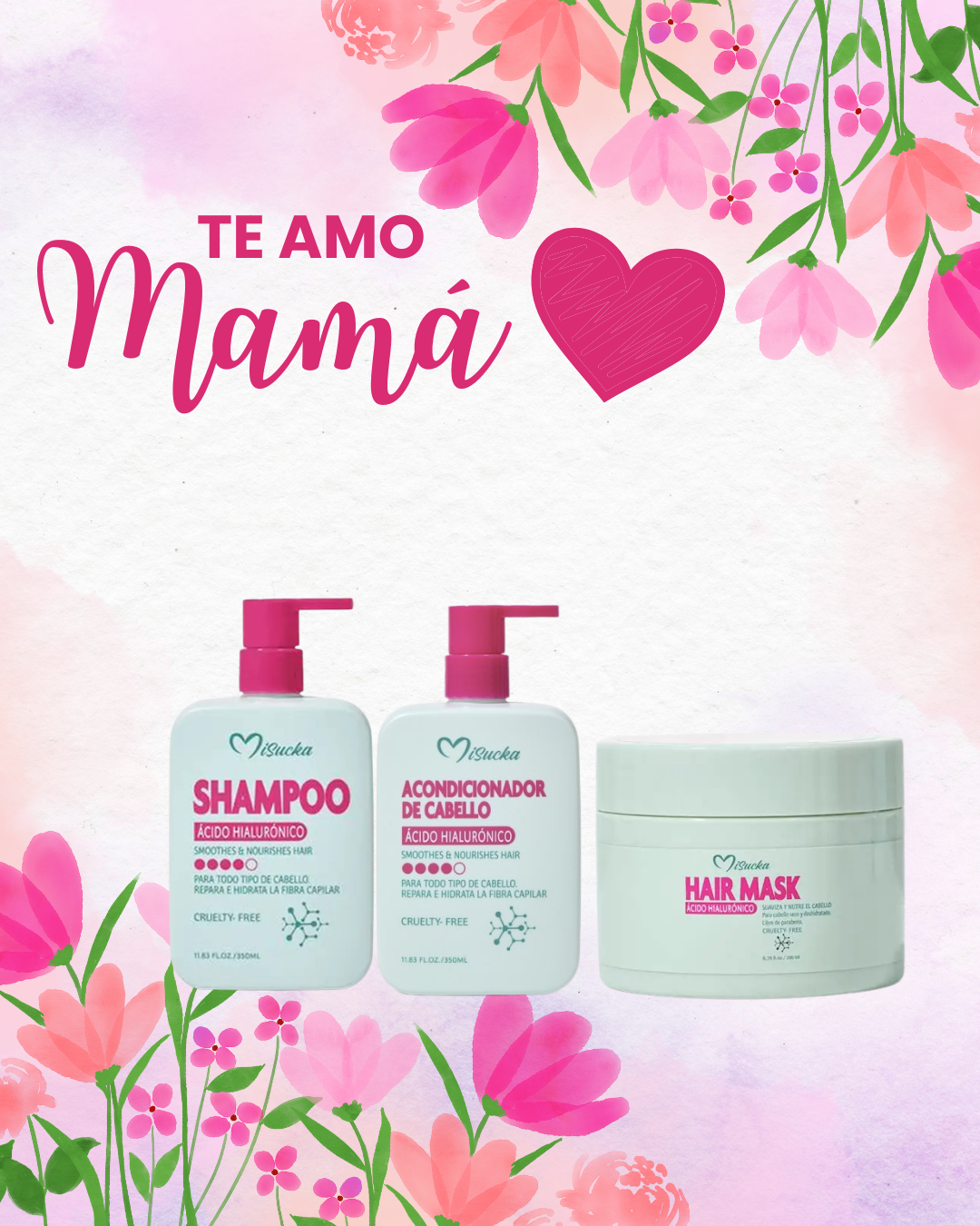 💖TE AMO MAMÁ💖 PACK HIDRATACIÓN INTENSA – ÁCIDO HIALURÓNICO MISUCKA
