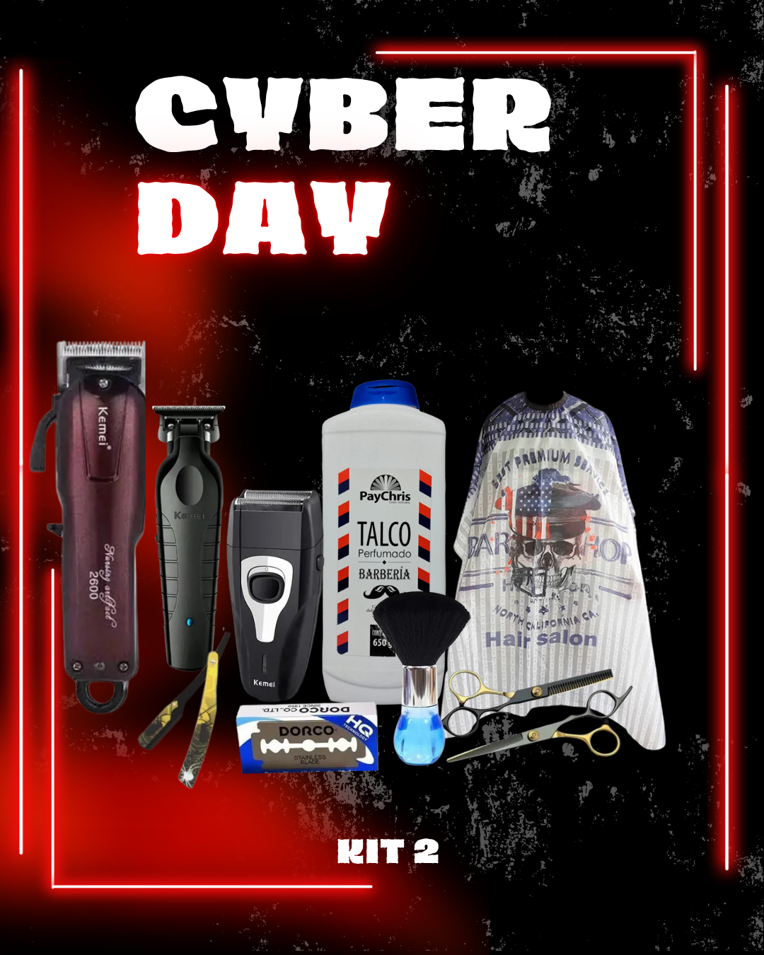 KIT BARBER INICIO PRO #2 – CYBER DAY