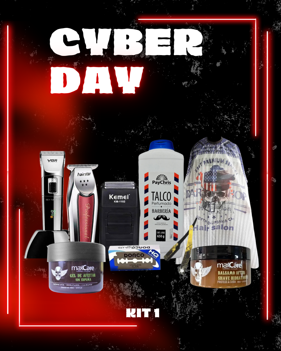 KIT BARBER PRO #1 – CYBER DAY