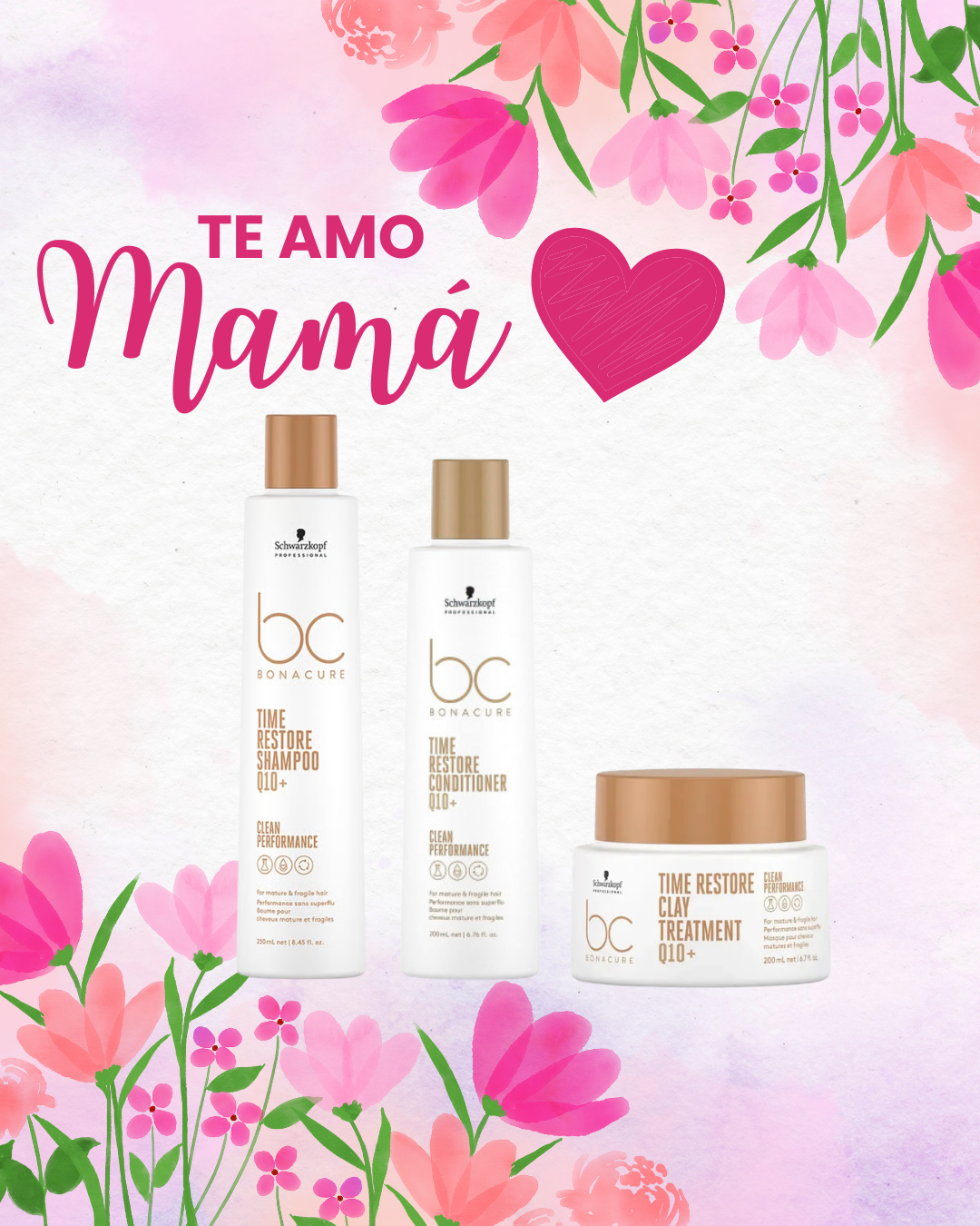 💖TE AMO MAMÁ💖 PACK ANTI-EDAD & REGENERACIÓN – BC BONACURE TIME RESTORE Q10+