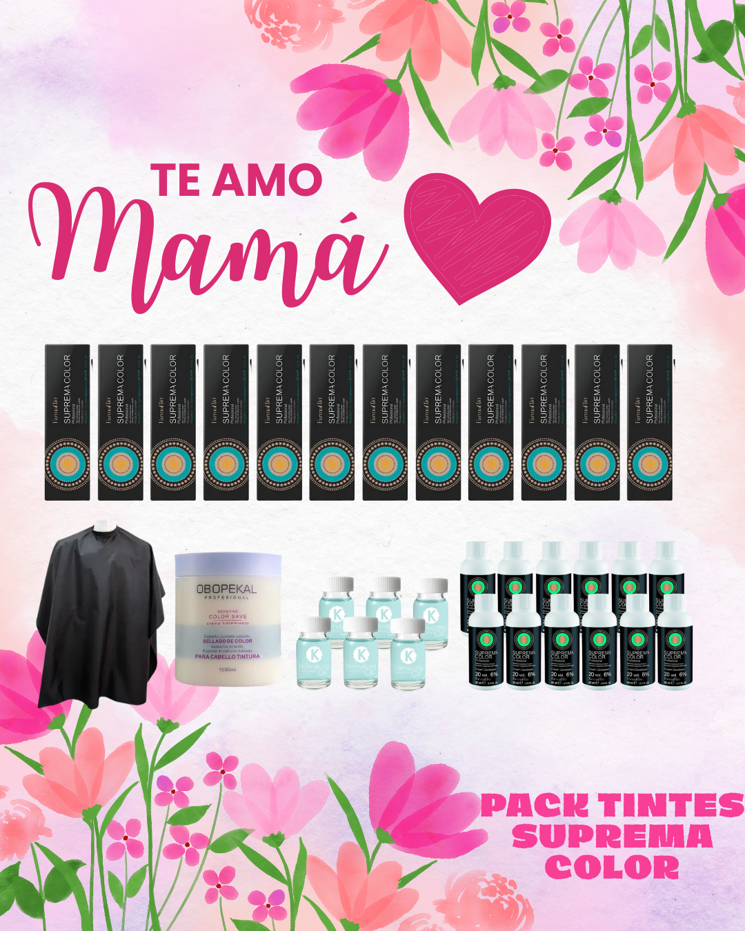 💖TE AMO MAMÁ💖 PACK COLOR PROFESIONAL – SUPREMA COLOR COMPLETO