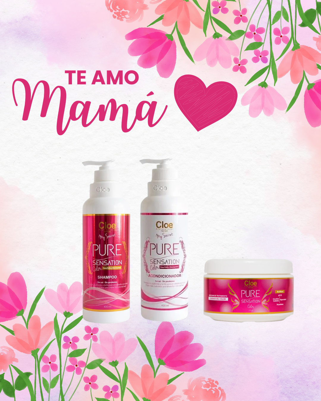 💖TE AMO MAMÁ💖-PACK CLOE PURE SENSATION COLOR