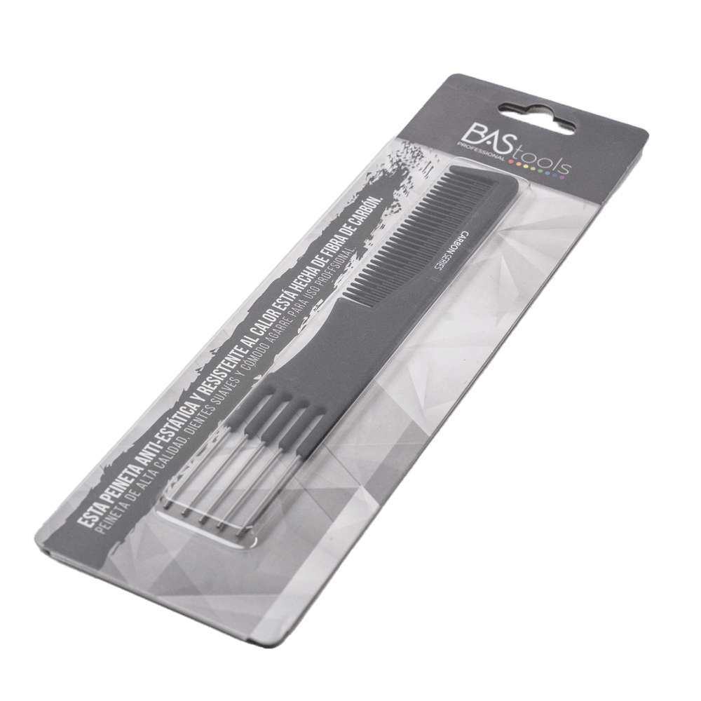 BAS TOOLS PEINETA CARBON 5 PUNTAS 615