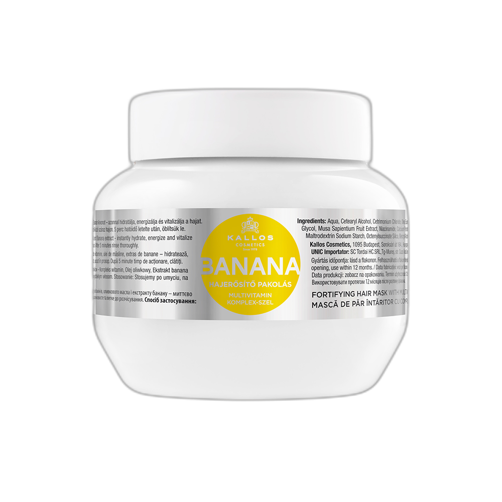 MASCARA CAPILAR KALLOS KJMN BANANA HAIR MASK 1000ML