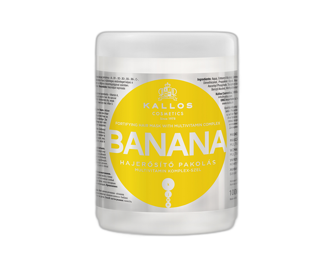MASCARA CAPILAR KALLOS KJMN BANANA HAIR MASK 1000ML