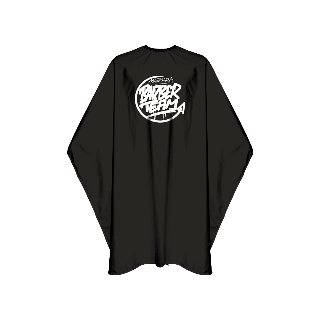 BARBER CAPE TEAM PRO BLACK.