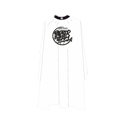 BARBER CAPE TEAM WHITE.