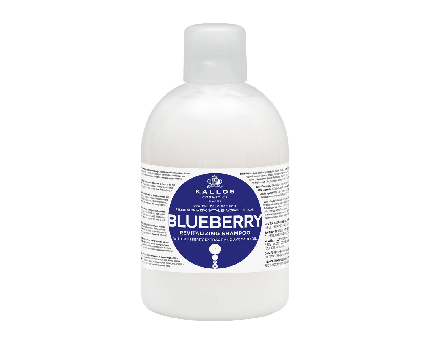 SHAMPOO KALLOS KJMN BLUEBERRY REVITALIZING 1000ML