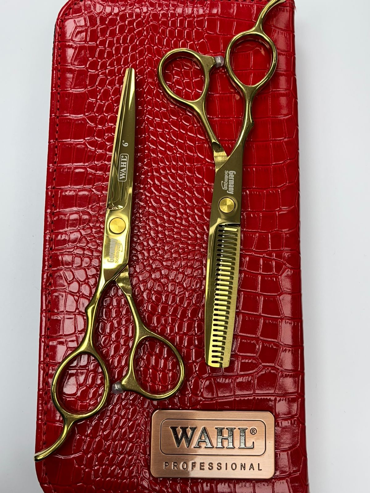 SET TIJERA WAHL GOLD ZURDO 6"