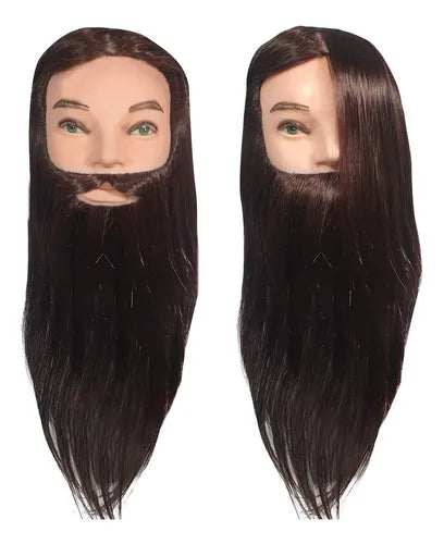 CABEZA TECNICA 80% NATURAL CON BARBA