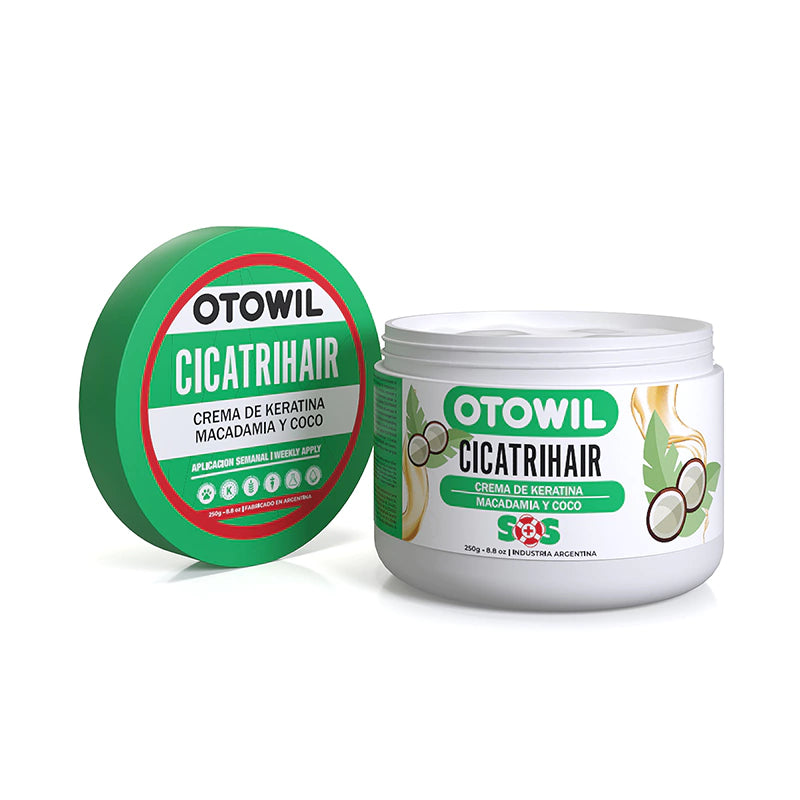 OTOWIL CREMA CAPILAR CICATRIHAIR SOS KERATINA Y MACADAMIA POTE 250GR